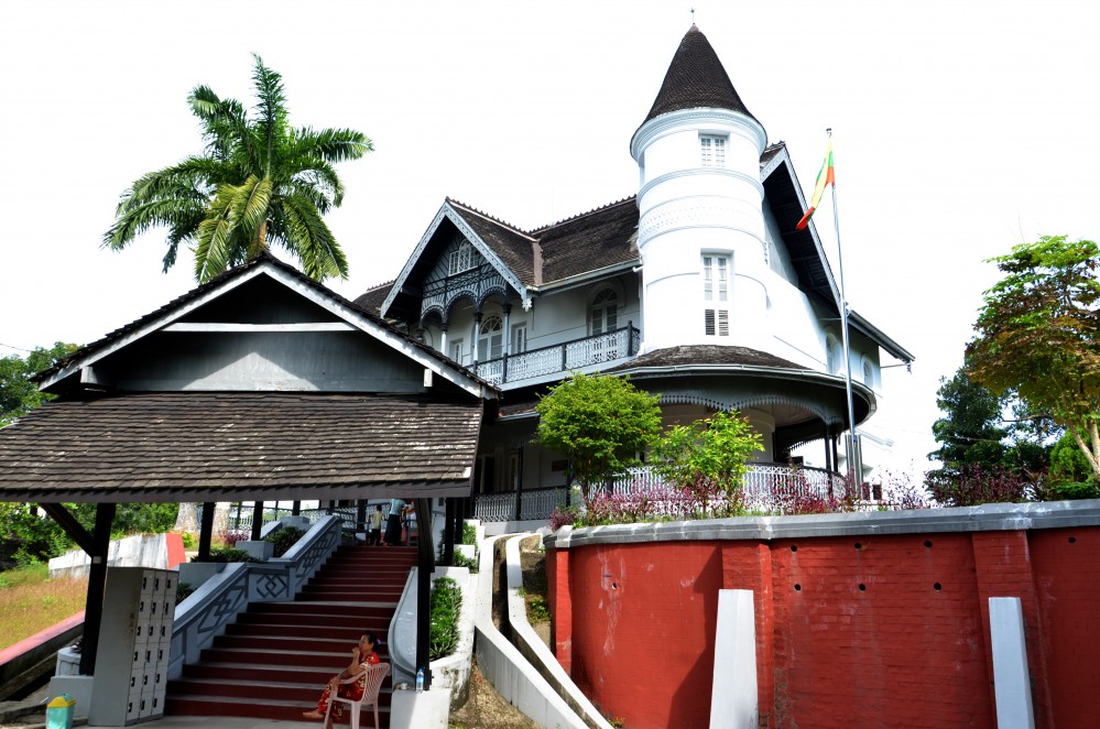 Aung Sans hjem som nu er museum om General Aung Saung