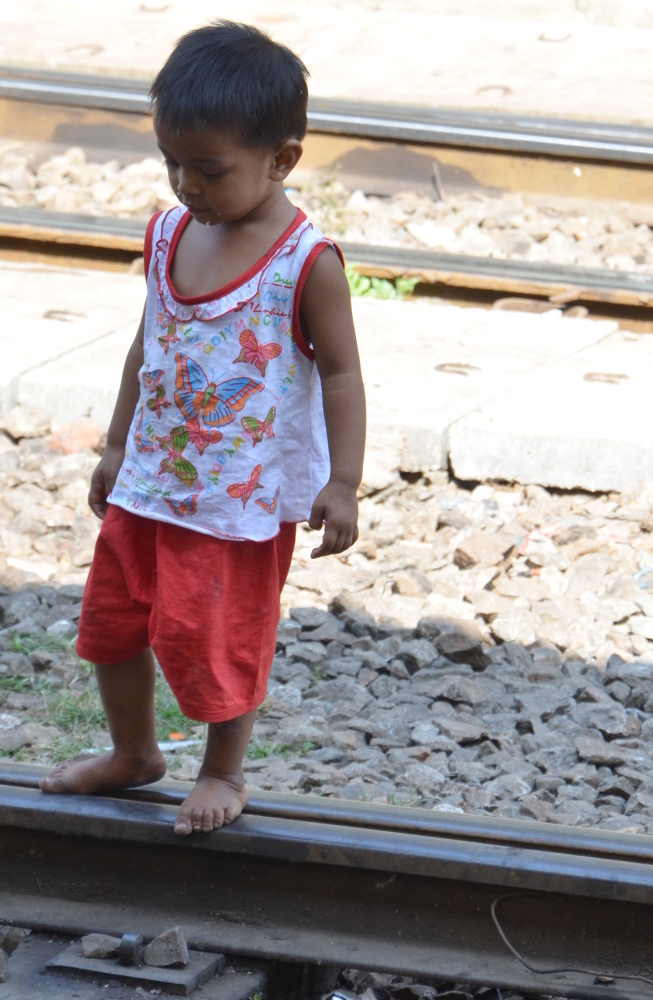 Access to the tracks is not restricted, so kids play on the tracks