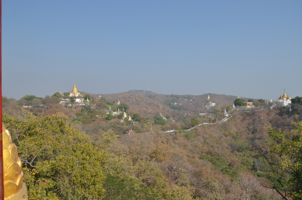 A view of the many temples in Sagain hill