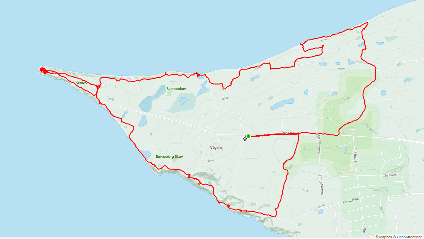 A 13 km route around Røsnæs